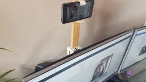 Jury-Rigged Webcam Holder